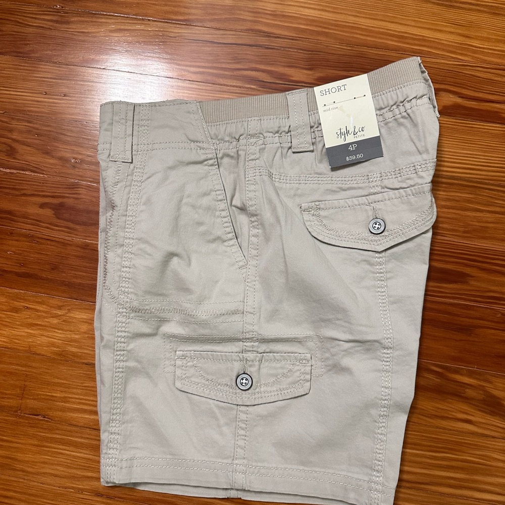 Style & Co. Women's Khaki Cargo Shorts